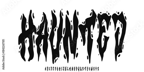 Y2k Dark Lettering tattoo vector type font and streetwear style ,Gothic print designs of Sinner, Angel, Gothic, Love, Baby. Ghotic tattoo font concept. Rock n Roll style lettering