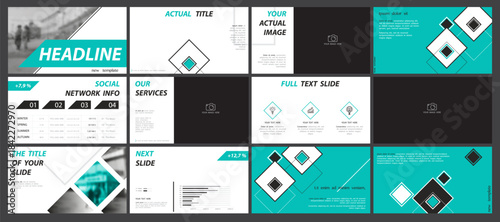 Obraz na plátne Business presentation template
