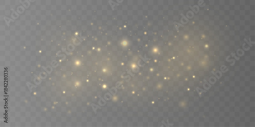 Radiant golden dust drifts in smooth waves with subtle shimmer. The glowing texture enhances elegance and magical atmosphere. Perfect for premium compositions VECTOR