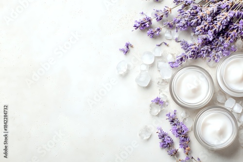 Spa-Inspired Moisturizing Cream: Delicate Arrangement, Negative Space