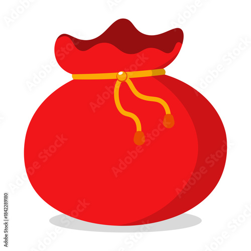 Lunar New Year Gift Sack Illustration