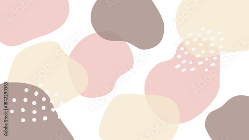 流体シェイプランダム背景　幾何学模様　アースカラー
Fluid Shape Random Background Geometric Pattern Earth Tones