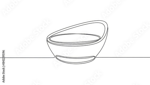 Modern chair in minimalistic style on white background, linear design