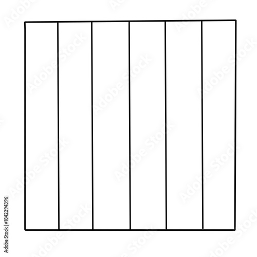 vector illustration of a fence coloumns
