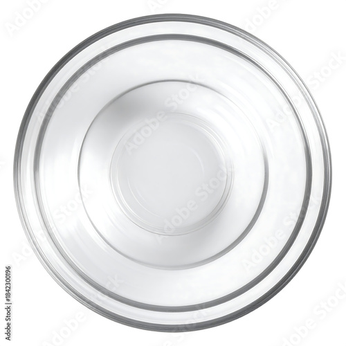 Clean Transparent Glass Mixing Bowl