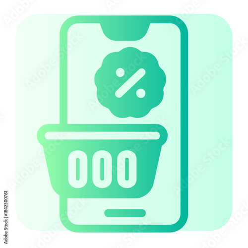 mobile gradient icon