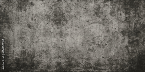 Dark gray concrete wall texture background for grunge, vintage, or aged surface design