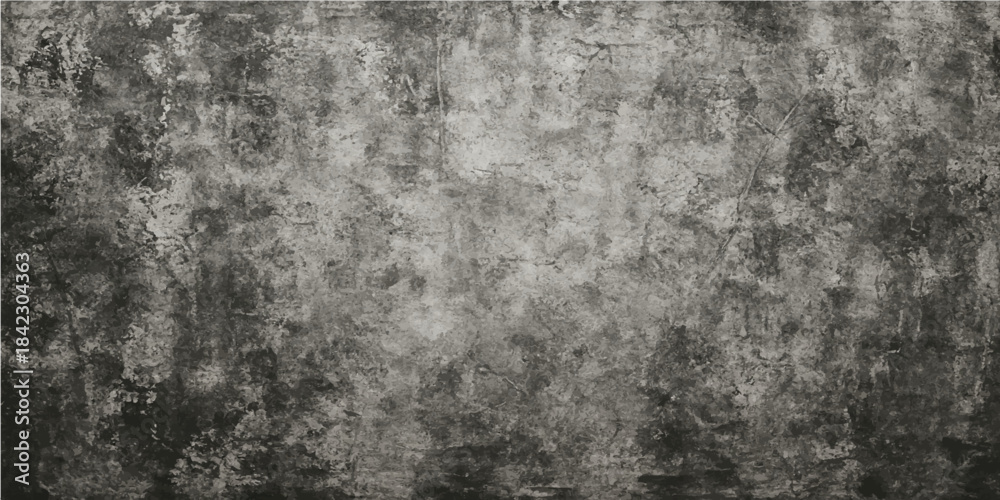 Obraz premium Dark gray grunge concrete wall texture background pattern