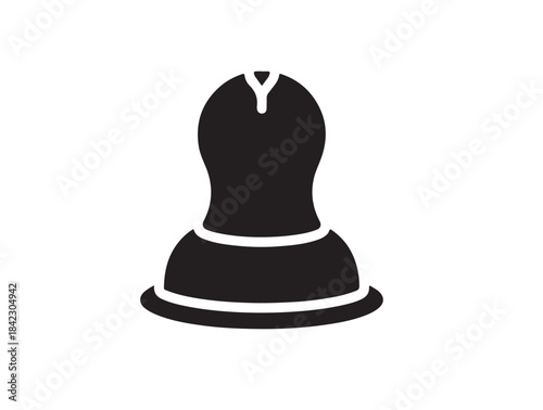 Pillar Tap in silhouette white background.