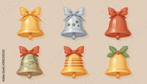 set of christmas icons