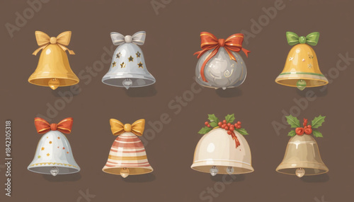 set of christmas icons