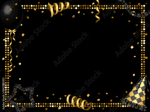 ミラータイル3、パーティー飾りF、19黒