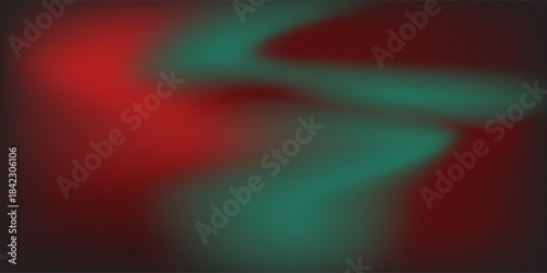 Abstract background Soft green light on dark background