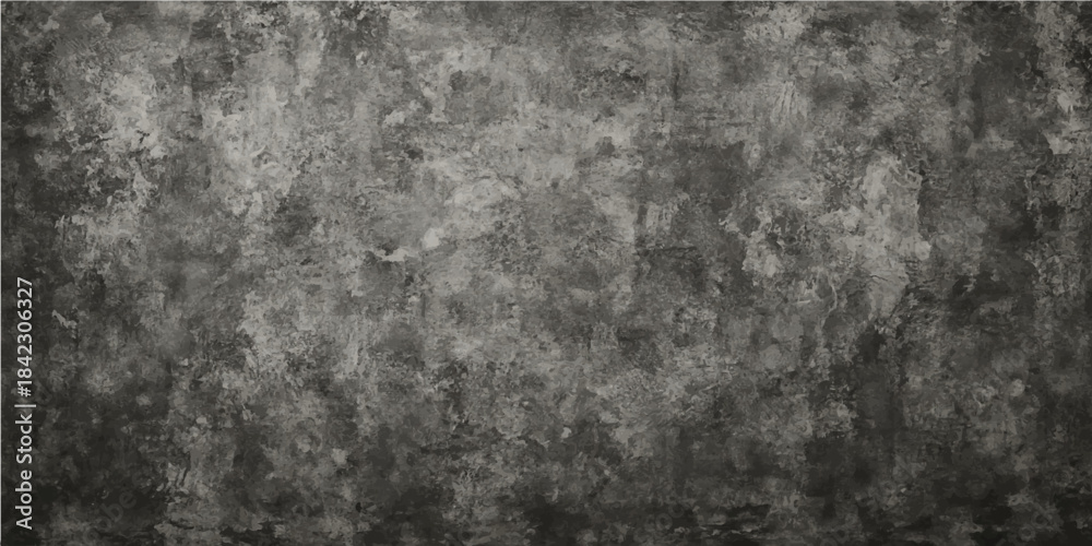 Fototapeta premium Dark, textured grunge concrete wall background material
