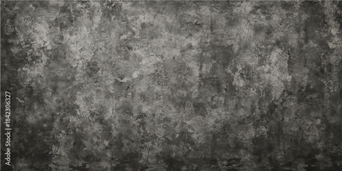Dark, textured grunge concrete wall background material