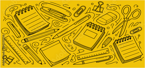 YELLOW DOODLE ART.eps