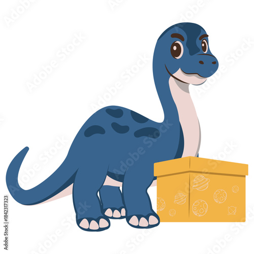 Cartoon Dinosaur Planet Box