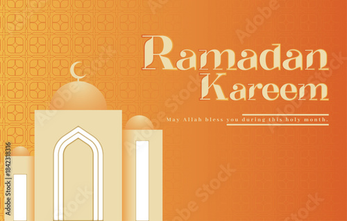 Ramadan Kareem. Islamic greeting card template with ramadan for wallpaper design. Ramadan Kareem. Islamic greeting card template with ramadan for wallpaper design.