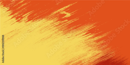 Abstract orange grunge backdrop with bright yellow lines and fire-like motion for a dynamic design illustration