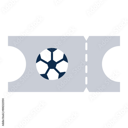ticket football flat icon