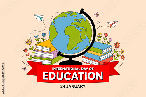 International day of education vector illustration 