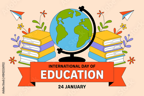 International day of education vector illustration 
