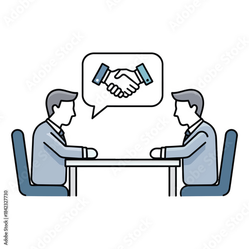 business man with speech bubble