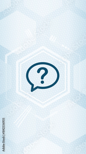 Question Mark in Speech Bubble Vector Icon for FAQ and Help