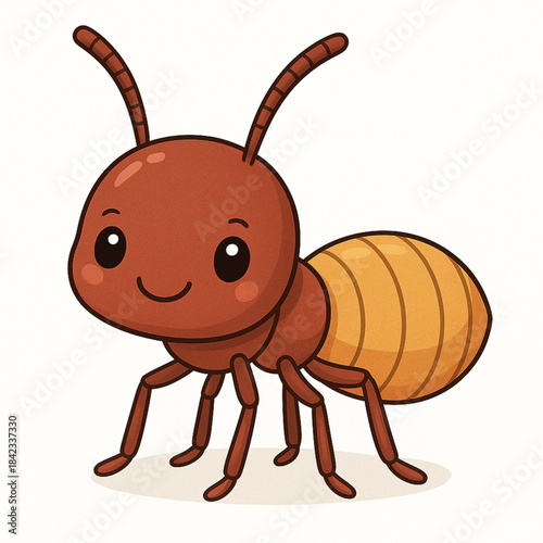 Vector Illustration of Cute Cartoon type Termite