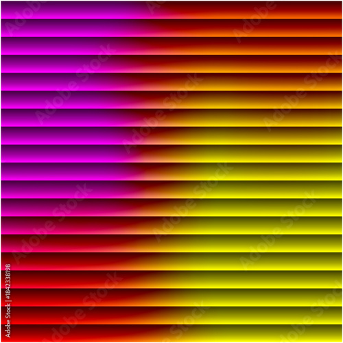 Vibrant abstract horizontal lines with gradient color transition
