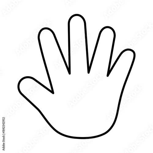 ハンドサイン：手のアイコンイラスト007