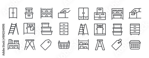 Home storage solutions: cabinets, shelves, boxes, and baskets li