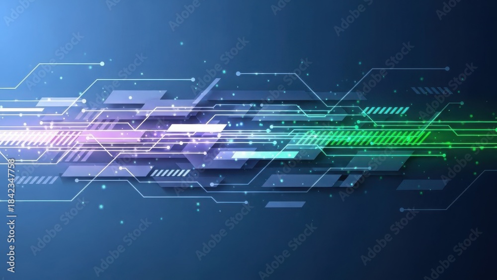 © Pman - modern tech-wave background with clean digital flow and subtle dimensional depth