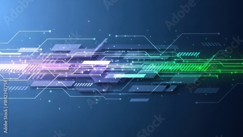 modern tech-wave background with clean digital flow and subtle dimensional depth