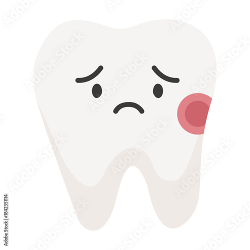 Cartoon Tooth Toothache Dental Pain Sensitive