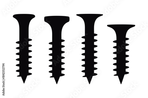 black and white screws