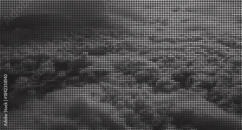 Dark grayscale halftone abstract texture background pattern high contrast dots vintage screen digital art