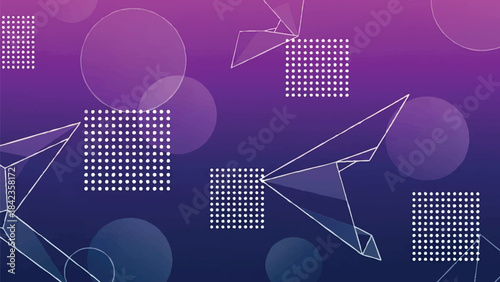 Geometric abstract background with shapes