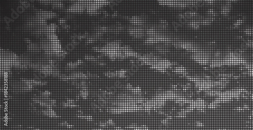 Abstract dark halftone texture seamless background gradient black white dots screen print design