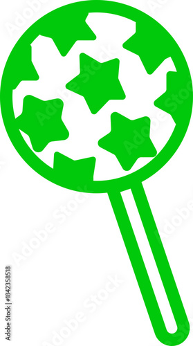 Candy sweets icon in colorful flat line style featuring confection, dessert, treat, bonbon, sugar, snack and related synonym elements for holiday graphics, packaging, party design and decoration