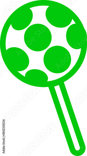 Candy sweets icon in colorful flat line style featuring confection, dessert, treat, bonbon, sugar, snack and related synonym elements for holiday graphics, packaging, party design and decoration