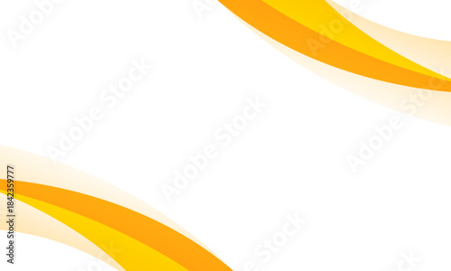 Abstract Orange, yellow, and white curved background, modern smooth gradient wallpaper, suitable for templates, sale banners, business ads, events, presentations, web, and pages