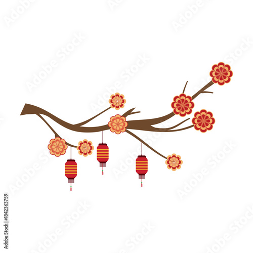 Lunar New Year Tree Branch
