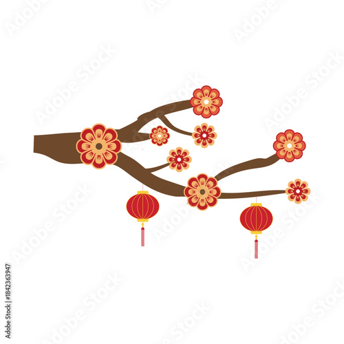 Lunar New Year Tree Branch