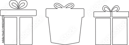 set of gift boxes ,set of gift boxes ,xmas, holiday, present, christmas, box, gift, ribbon, vector, decoration, design, package, celebration, icon, bow, shopping, set, valentine, new, happy, paper, il