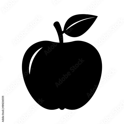 Apple Symbol Icon for Healthy Eating Concepts