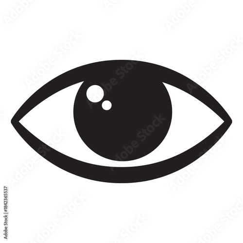 Human Eye Icon for Vision and Awareness