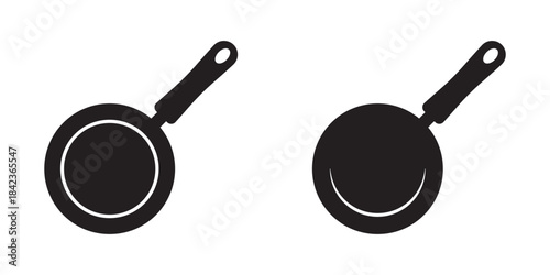 Frying Pan Cooking Icon for Kitchen Designs