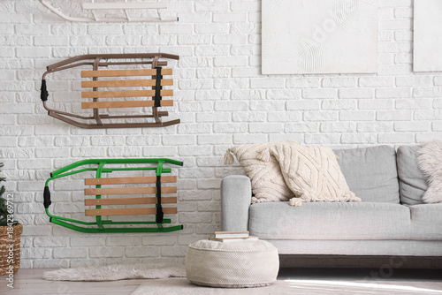 Interior of living room wit...
