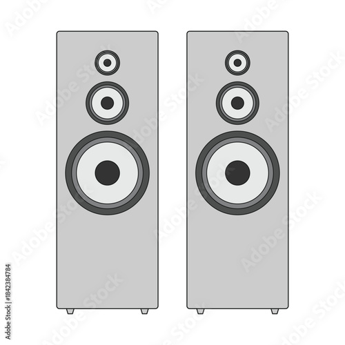 illustration two speakers